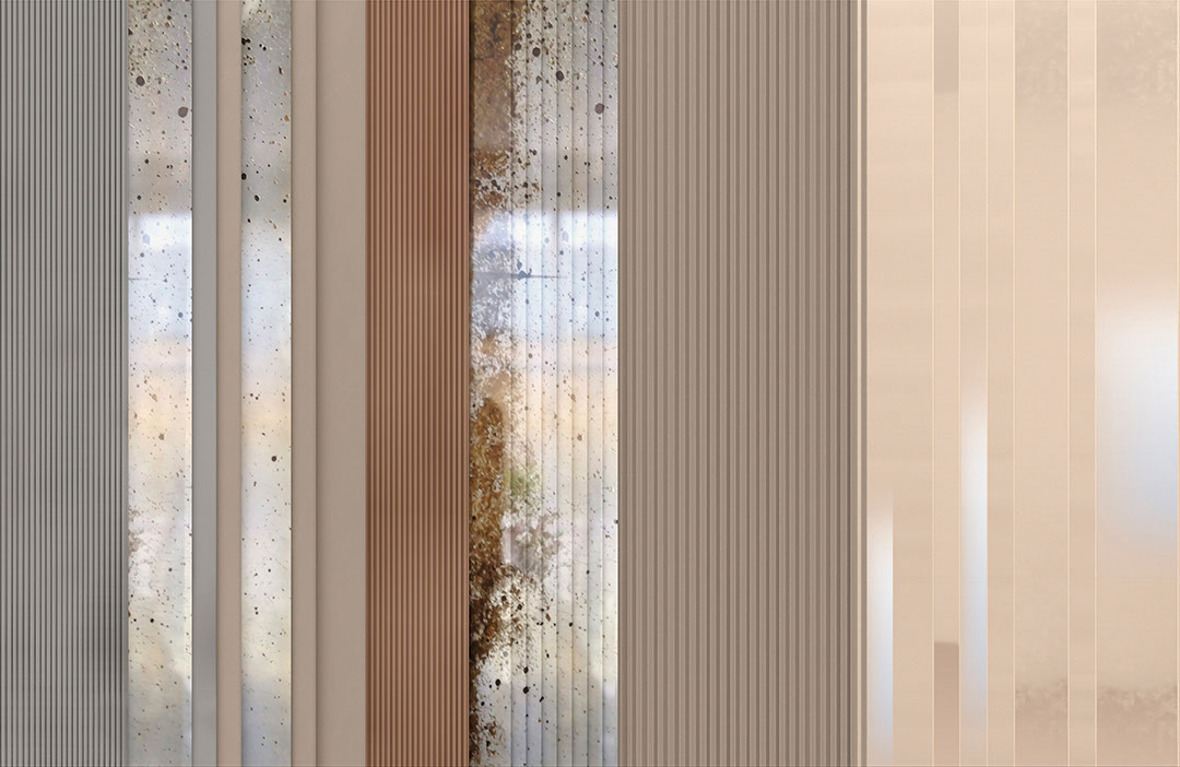 Varie texture di metallo caldo carta da parati moderno