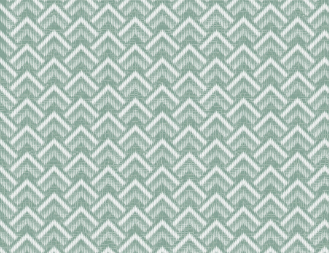 Carta da parati con motivo geometrico color menta