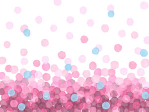 Carta da parati design con bolle rosa acquerello