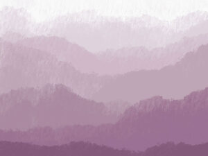 Carta da parati montagne viola sfumate