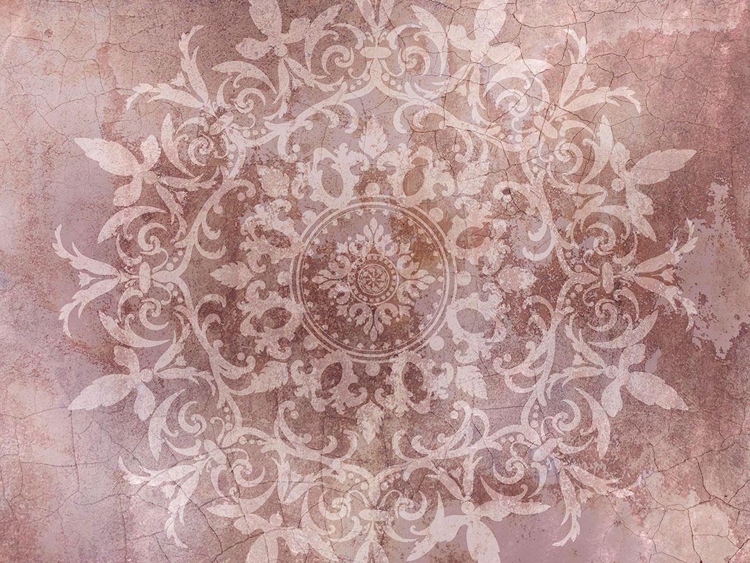 Carta da parati mandala rosso testurizzato