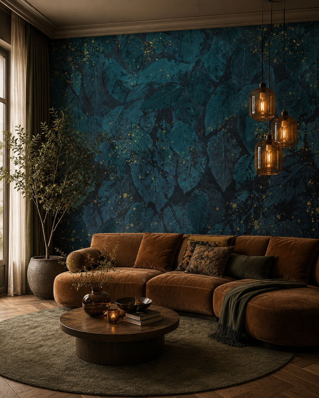22181 Carta da parati Gilded Foliage - immagine 1